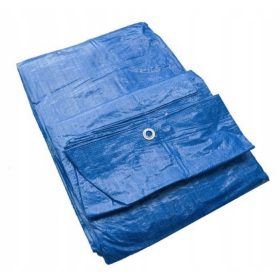   Verstärkte Blaue PE-Plane 4x6m mit Alu-Ösen und CE-Zertifikat