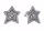Ohrringe aus 925er Silber, Sterne, Sterne, Zirkone, Ohrstecker KOSTENLOS
