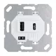 Jung USB-Ladegerät 15CAWW mit 2 USB-Typ-A-Anschlüssen,