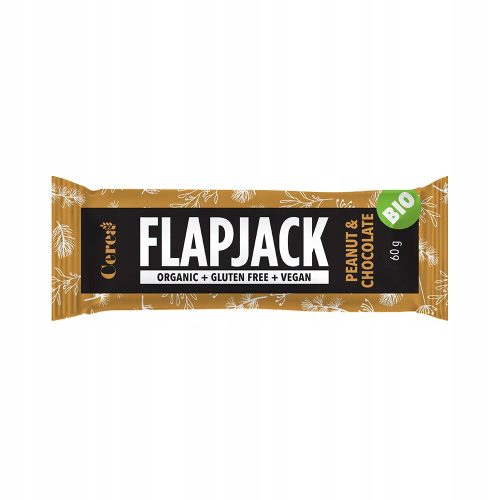 Veganer Flapjack Riegel mit Erdnüssen und Schokolade, Bio, 15 Stück