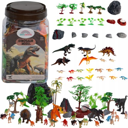  DINOSAURIER GROßES FIGUREN-SET IN EINER BOX DINOSAURIER-SET IN EINEM KOFFER EI
