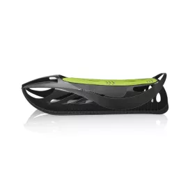    Plastkon Neon Mystc Kunststoffschlitten, schwarz/grün, leichter Bob bis 70 kg