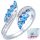  Verstellbarer Ring mit Flügeln aus 925er Silber und kubischen Zirkonen aus 925er Silber PRAVEN