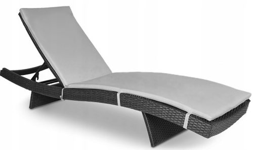  KISSEN für Gartenschreibtischstuhl Polyester Wave Grau Focus Garden 200x60 cm