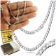  Herren-Silberkette 925 Armadillo DIAMANT VOLL 3,5 mm KOSTENLOSE Gravur