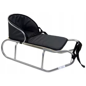    POLNISCHER SCHLITTEN + RÜCKENLEHNE + MATRATZE + GURTE SCHLITTEN FÜR EIN KIND