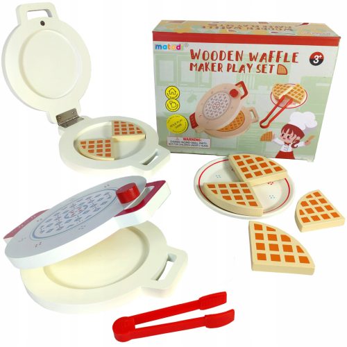  Waffeleisen aus Holz für kleine Köche, interaktiver Matadi-Toast