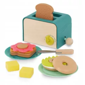    Kindertoaster mit Zubehör zum Frühstück, Avocado-Toast, Butterb.toys