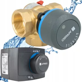  AFRISO STELLANTRIEB 343 + 3-WEGE-VENTIL 1 ZOLL ARV384