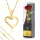  Halskette mit goldenem Herz und ewiger Rose, Geschenk für sie zum Geburtstag 18–99