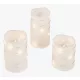  Weiße LED-Kerzen mit dekorativer LED-Kette, 3 Stück, Herbstferien