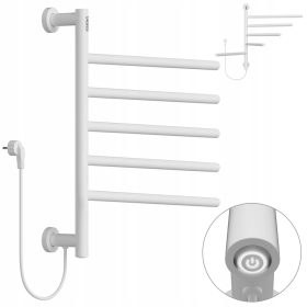  EBERG elektrischer Badheizkörper 80 W 500 x 662 mm weiß