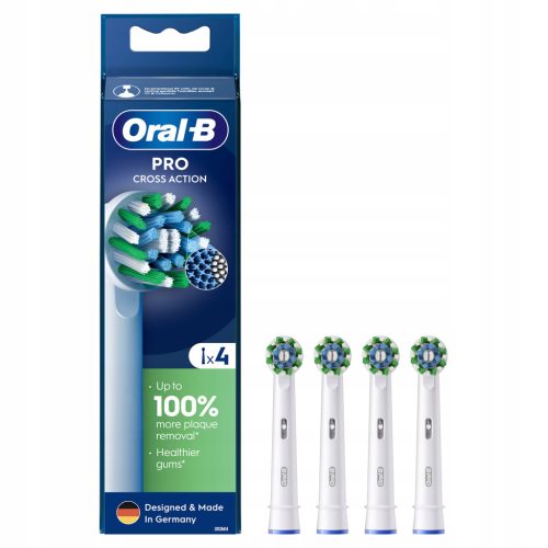 Oral-B Pro Cross Action Elektrische Zahnbürstenköpfe, 4 Stück
