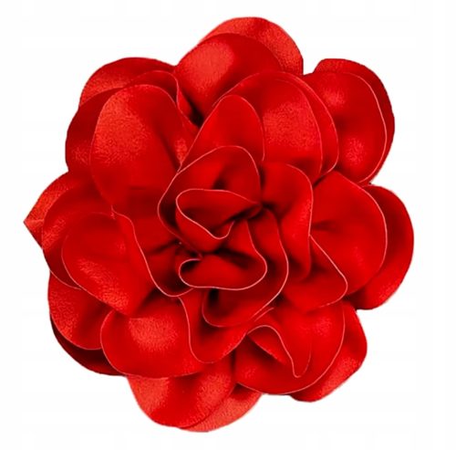  Brosche/Anstecknadel Große Satinblume Rot 15 cm / 2962