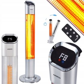    INFRAROT-WÄRMESTRAHLER FÜR STEHENDE TERRASSE 2000 W + FERNBEDIENUNG