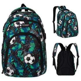   Ergonomischer Schulrucksack für Jungen mit USB-Port von Peterson®