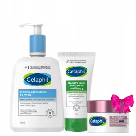   Cetaphil Set: Emulsion Micellar, Intensiv Feuchtigkeitscreme und GRATIS Nachtcreme