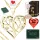  GOLDENE HERZ-HALSKETTE + EWIGE ROSE-LED-GESCHENK FÜR GROSSMUTTER EINE FRAU SIE