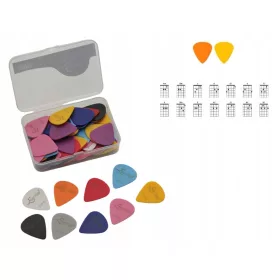   GITARRENPICKS 100 STÜCK / GITARRENPICKS SET + KOSTENLOSE GESCHENKE