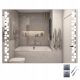  LED-SPIEGEL 120x70 cm LED HORIZONTAL BELEUCHTET ORCHIDEE