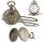  EINTEILIGE Vintage-Taschenuhr mit Kette