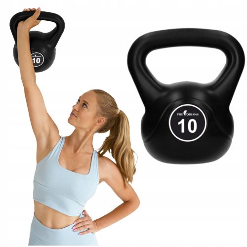  KETTLEBELL GEWICHT 10 KG KUGELKESSEL Hantel Hantel FITNESS ABS FÜR ÜBUNGEN