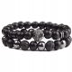  HERREN-PANTHER-ARMBAND-SET 2IN1 ONYX-STEIN-HÄMATIT-LAW-STAHL 316L