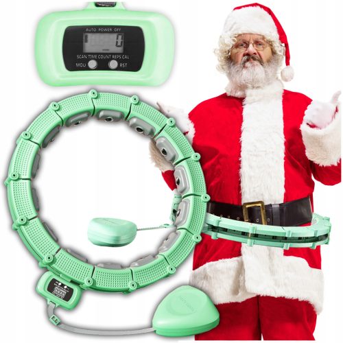  Hula-Hoop-Reifen mit Gotel-Noppen, 40 cm, grün