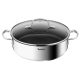 TEFAL Infinite H8157125 Induktionspfanne 26 cm mit Deckel und Griffen