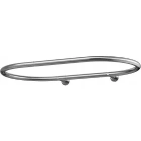  Ovale Duschstange, Edelstahl, Silber
