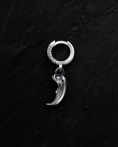  Silberner Herren-Monoohrring GRIZZLY BEAR CLAW