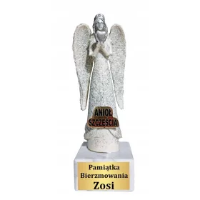    Engel des Glücks, eine Engelsstatuette mit Ihrer eigenen Widmung, ein personalisiertes Geschenk