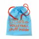  SPORTTASCHE FÜR SCHUHE UND KLEIDUNG, VOLLEYBALL, ÖKOLOGISCH, Fit Sack