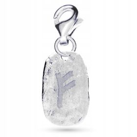  FEHU RUNE VIKING Silber-Charm-Anhänger, 925er Silber
