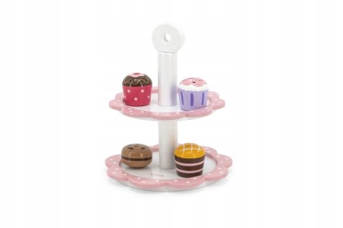  VIGA Holzplatte mit Cupcakes und Kuchen