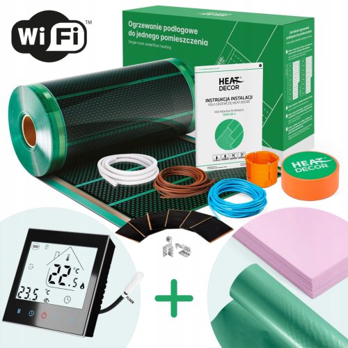  Heizfolie für HD-G-Laminatplatten 140 W/m² für einen 25 m² großen Raum