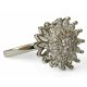  SILBERNER ANTITEST-RING mit rotierender Sonnenblume, Chirurgenstahl