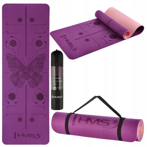  VIOLET YM10 HMS YOGAMATTE TPE-MATERIAL YOGA PILATES-ÜBUNGEN