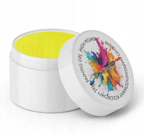  AUSGEZEICHNETES MALERGEL PIGMENTIERTES DEKORGEL 19 NEONGELB 5 ml