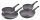 TEFAL HARD STONE Emaille-Pfannenset 20/24/28 cm inklusive Wok 28 cm