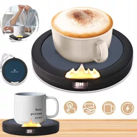    ELEKTRISCHER KAFFEE-TEETASSEN-HEIZER LED 55-75°C 10W ALS GESCHENK