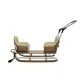  DUO-BEIGE-SCHLITTEN MIT WOLLSITZEN