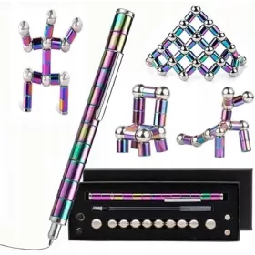    Magnetstift zum spaßigen Stapeln, Multifunktionsset mit Nachfüllungen