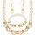  SET - HALSKETTE, ARMBAND, OHRRINGE - PERLEN