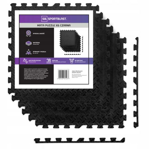  Hop-Sport Trainingsmatte 180 cm x 120 cm schwarz