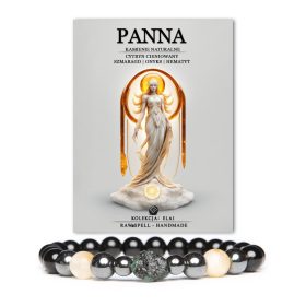    Elai Herrenarmband aus Steinen - Sternzeichen - Jungfrau - Smaragd