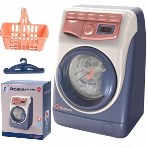 AUTOMATISCHE WASCHMASCHINE FÜR KINDER, SPIELZEUG, HAUSHALTSGERÄTE, bewegliche Trommel, Programmierer, zu öffnen