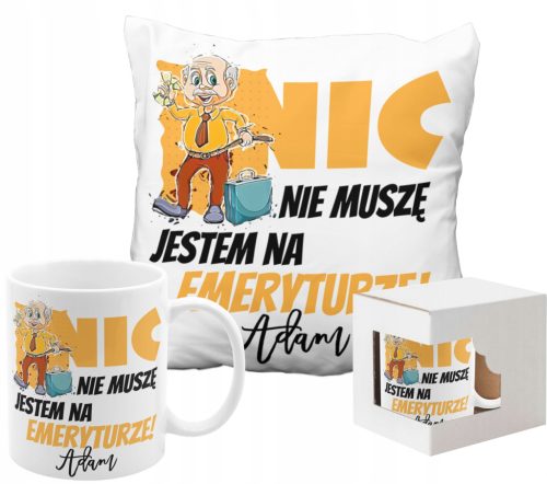  GESCHENK FÜR EINEN RUHESTAND BECHER MIT EINEM KISSEN RUHESTAND RUHESTAND MIT EINEM NAMEN