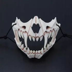  SKULL JAWS BONES MASKE FÜR HALLOWEEN REALISTISCH