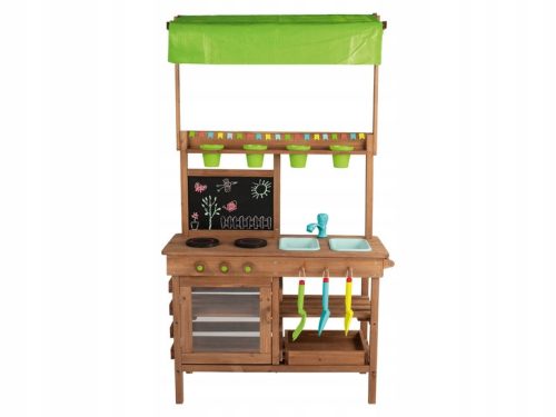  PlayTive Gartenküche aus Holz 77 x 50 x 135 cm